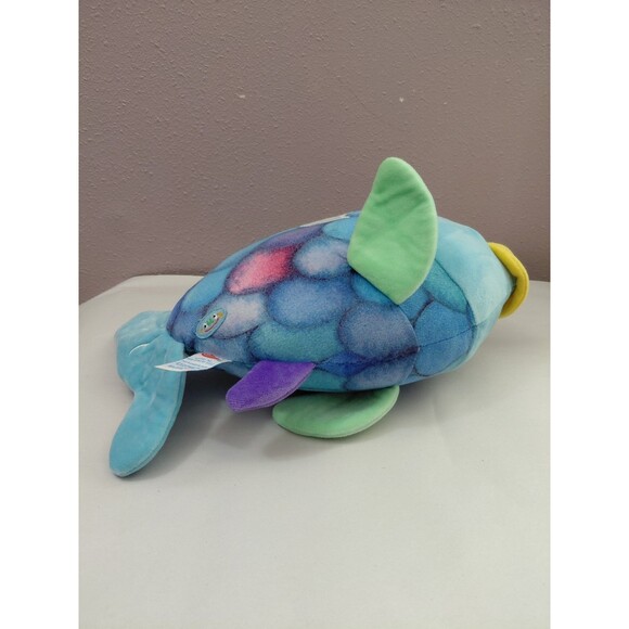 Vintage 1992 Yottoy Rainbow Fish Plush Stuffed Animal 12" - Picture 5 of 7